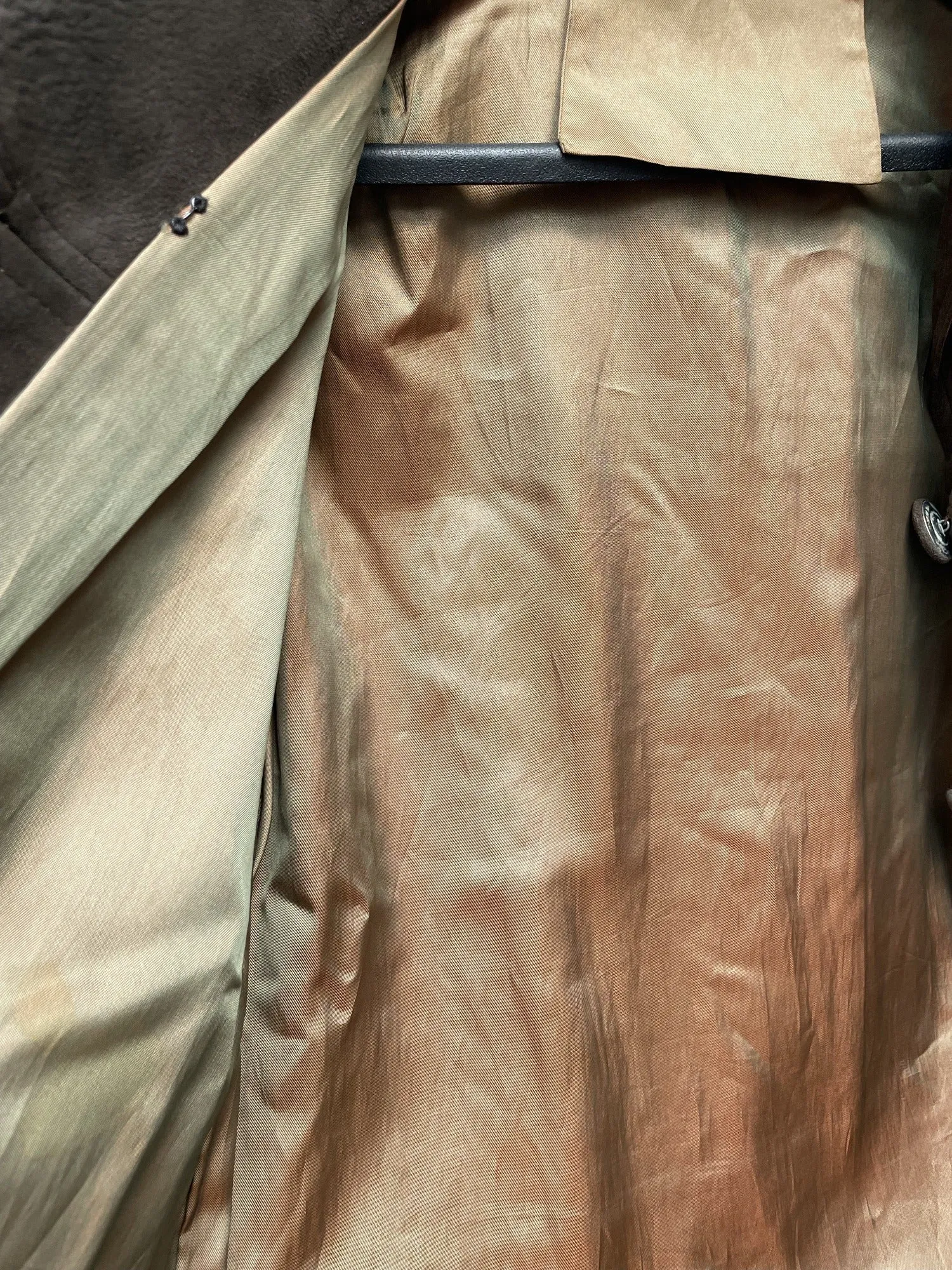 1960s Long Suede Coat in Brown - Size 16