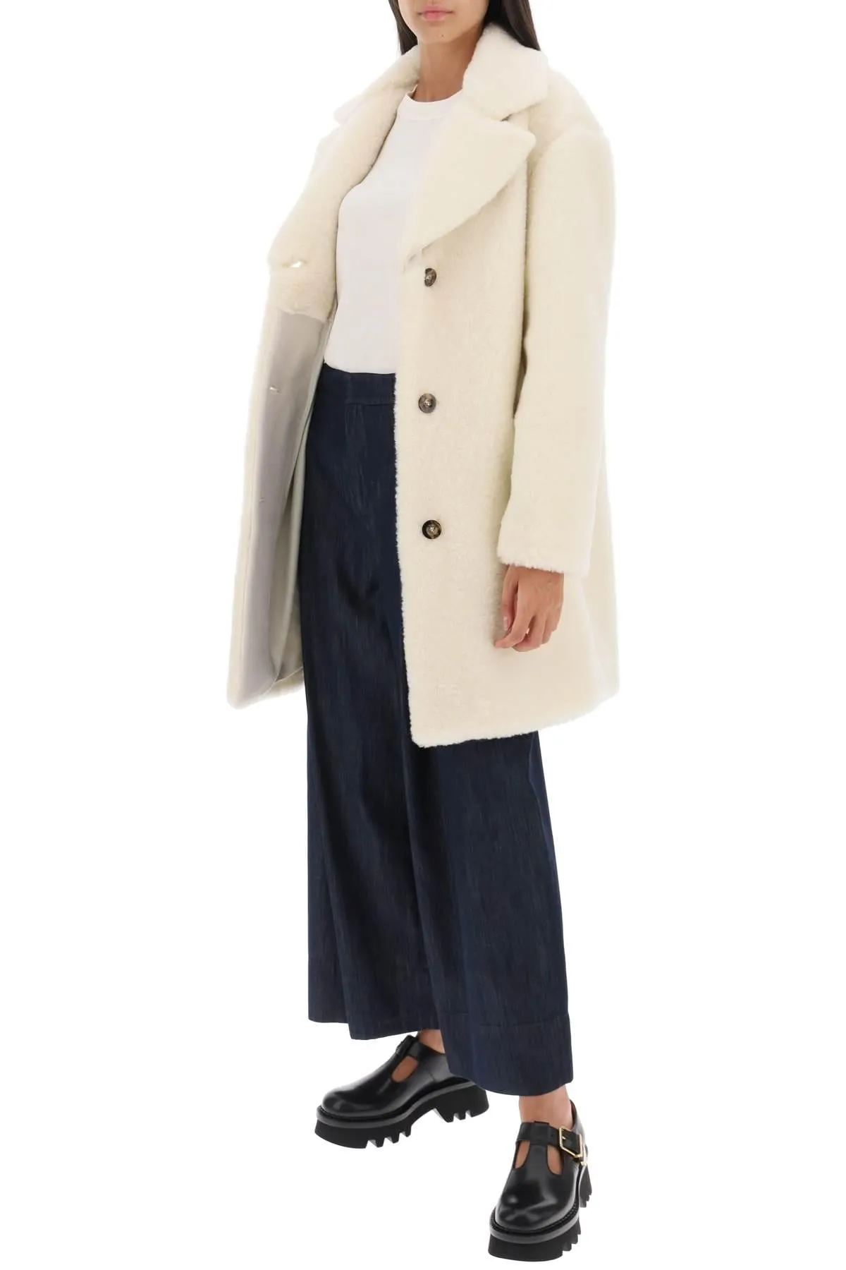 A.P.C. 'Nicolette' Teddy Coat