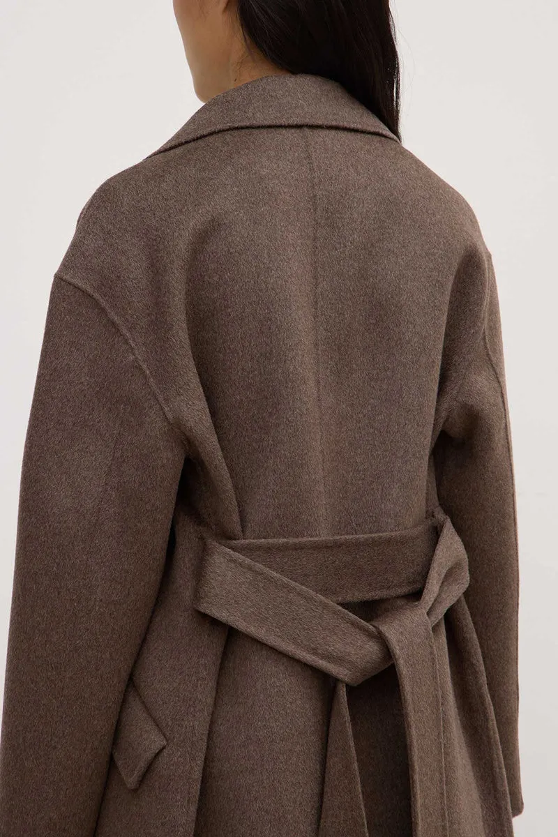 Assembly Label - Sadie Single Breasted Coat - Cocoa Marle