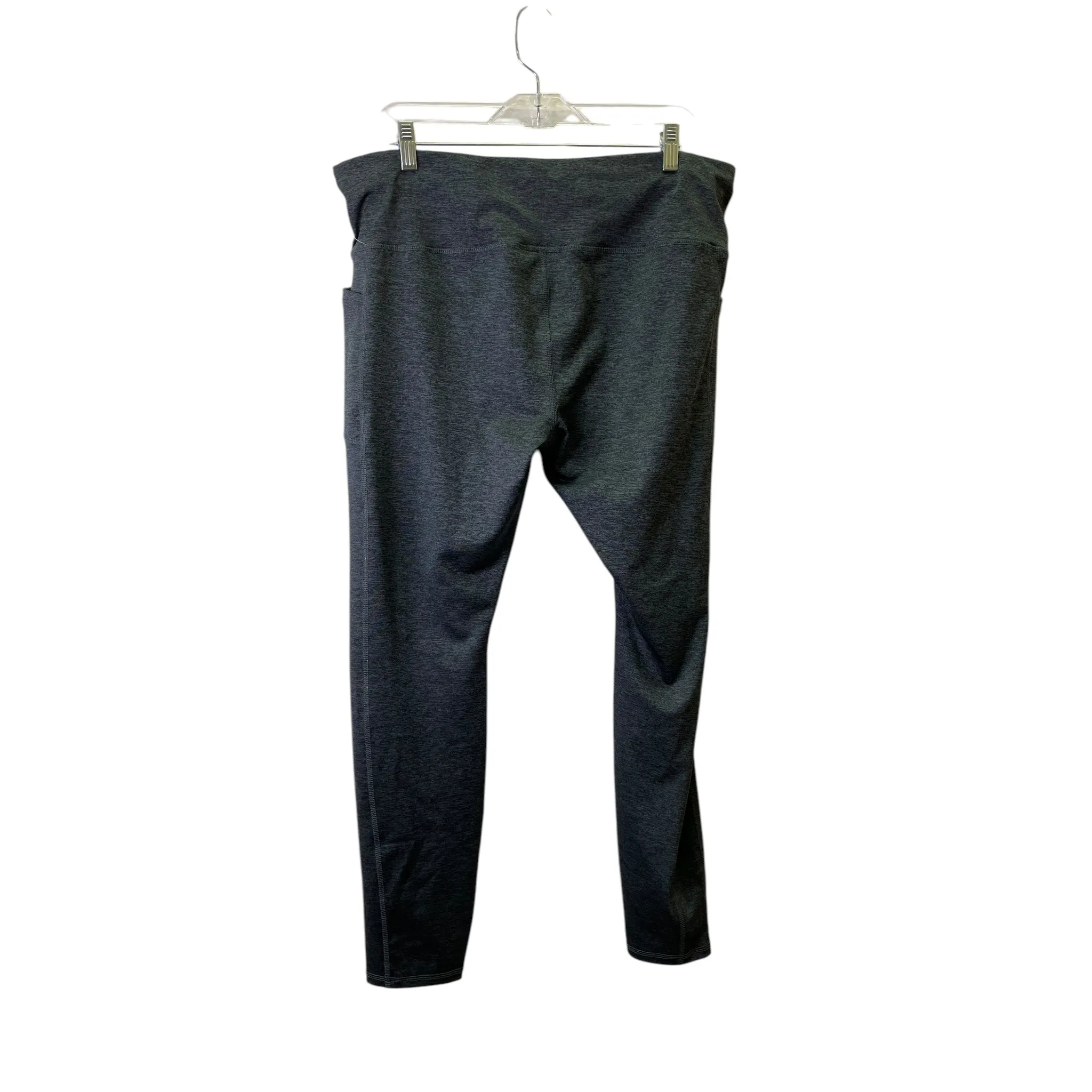 Athletic Leggings By Avia In Grey, Size:1X