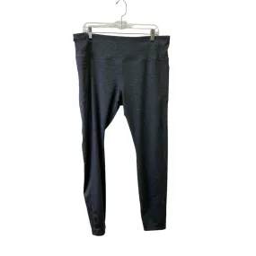 Athletic Leggings By Avia In Grey, Size:1X