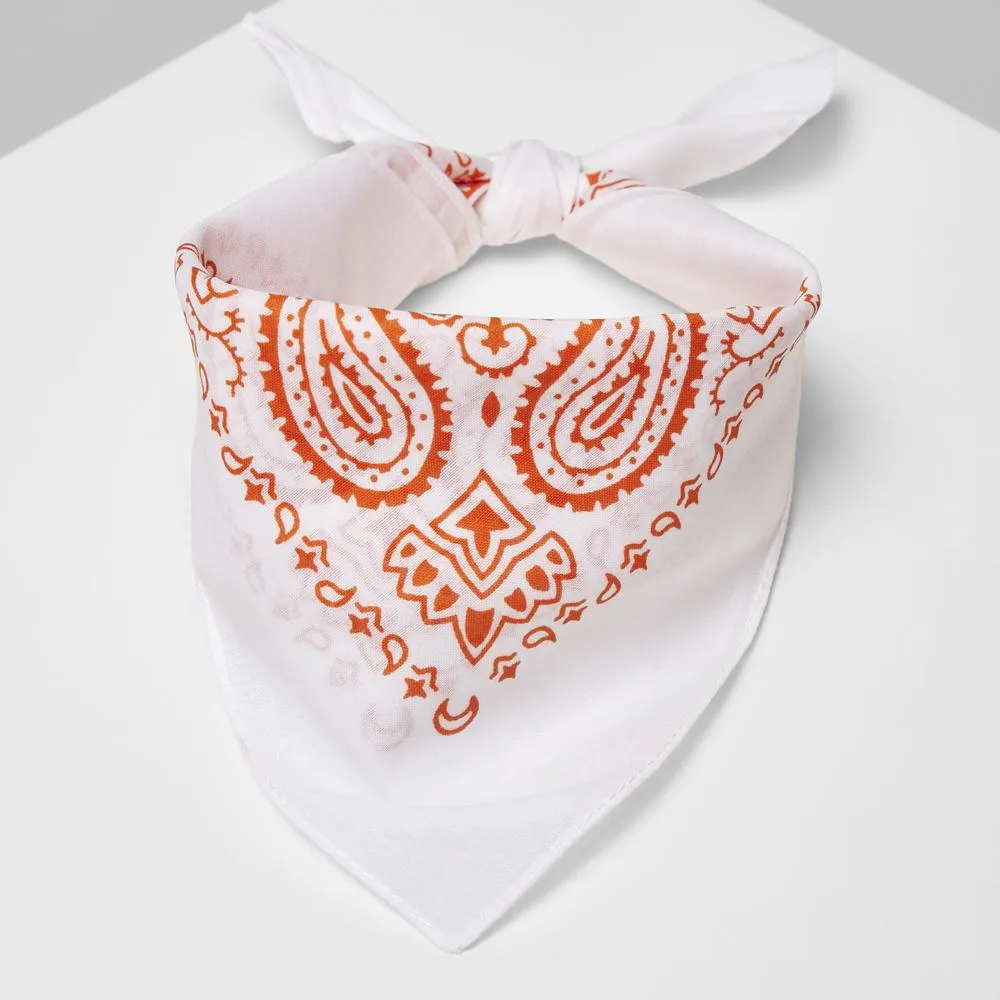 Bandana white/orange