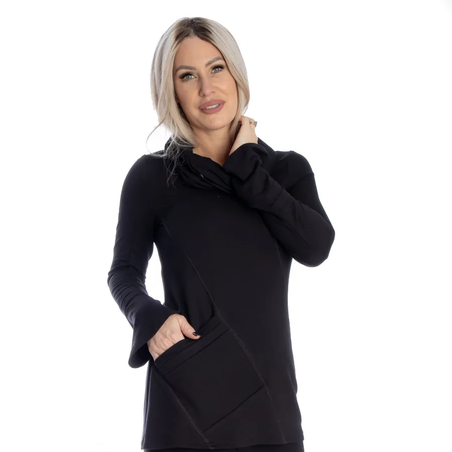 Black Soft Long Sleeve Top