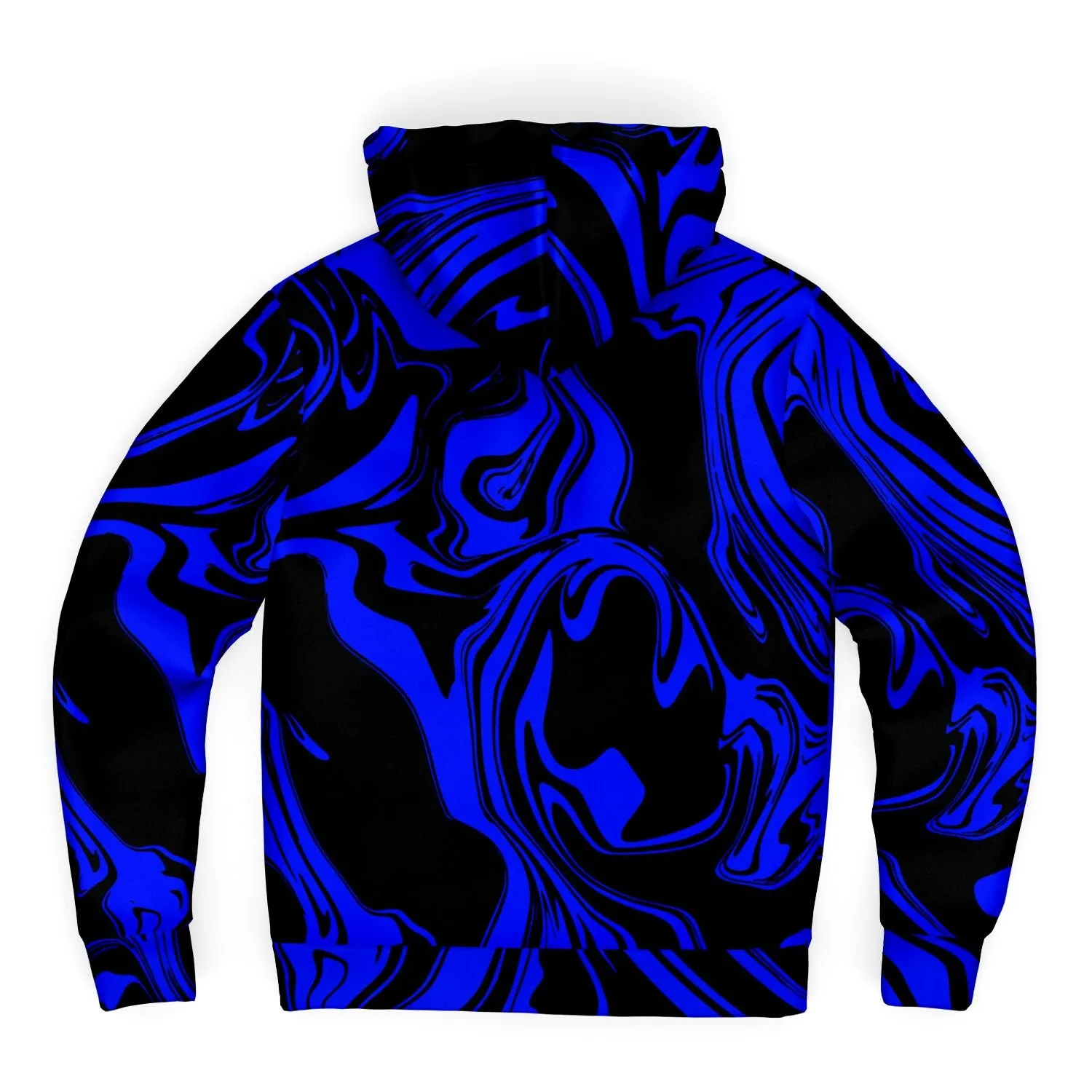 Blue and Black Slime Oil Spill Sherpa Hoodie