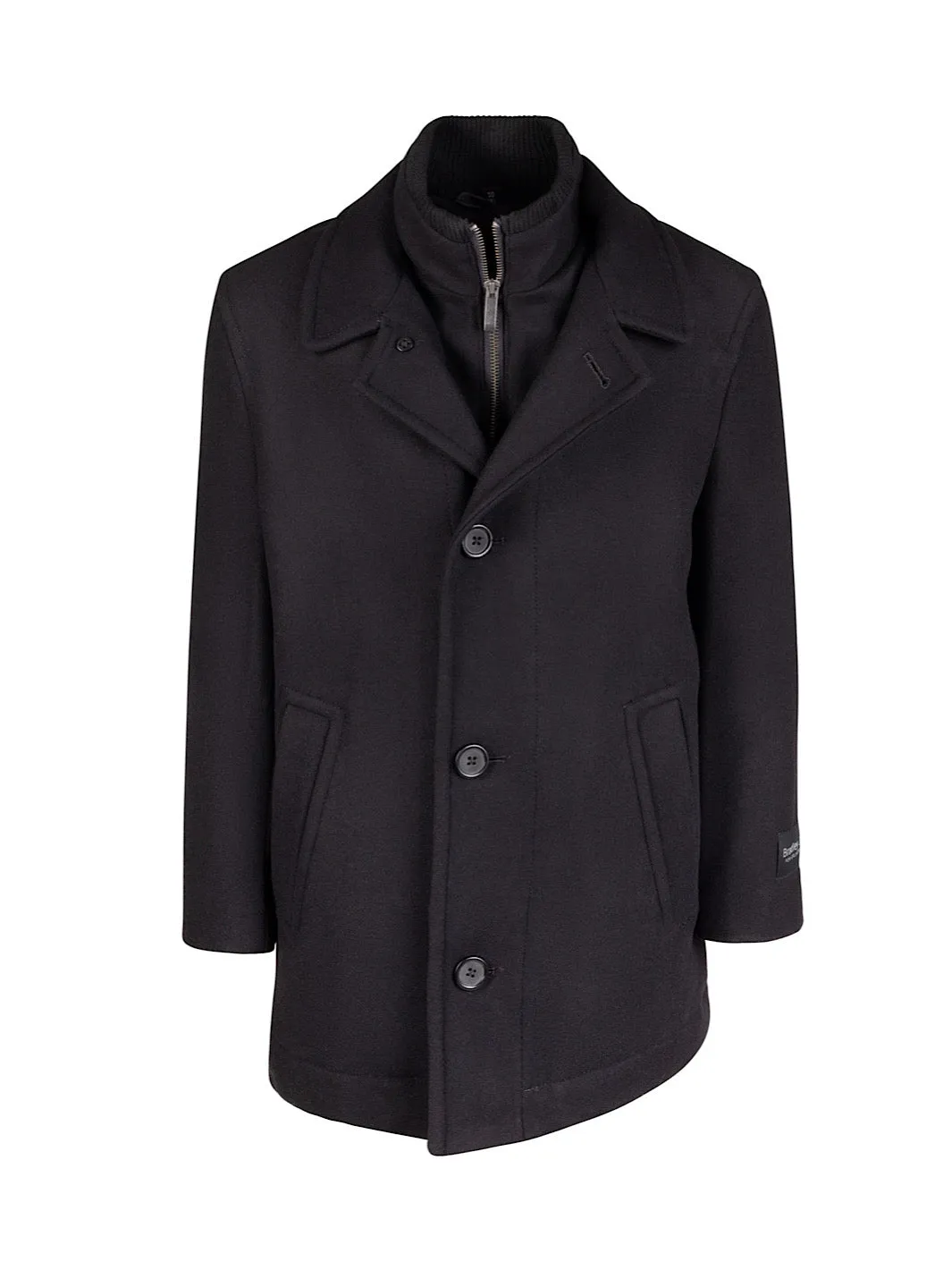 Boy's Bradley Jones Wade Wool Coat - Black