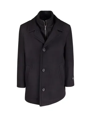 Boy's Bradley Jones Wade Wool Coat - Black