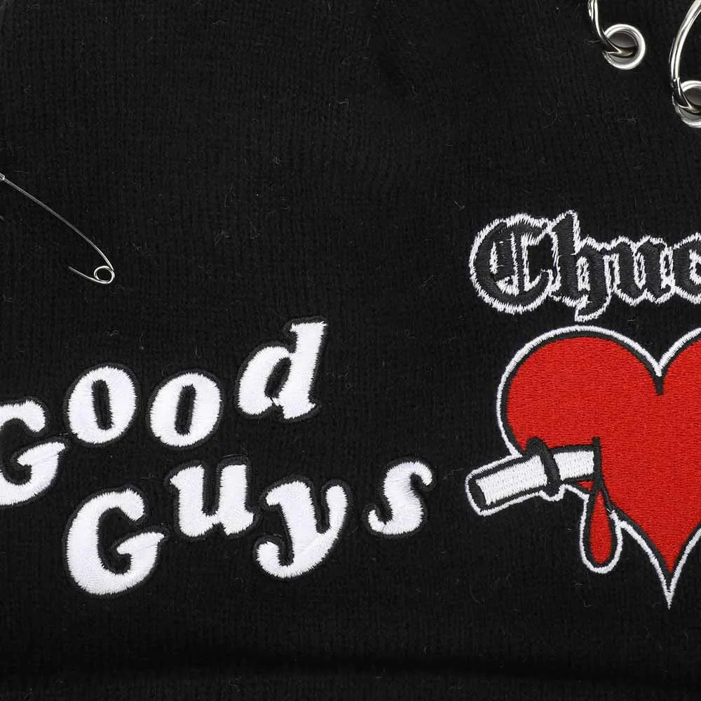 Bride of Chucky Embroidered & Sublimated Patch Cuff Beanie