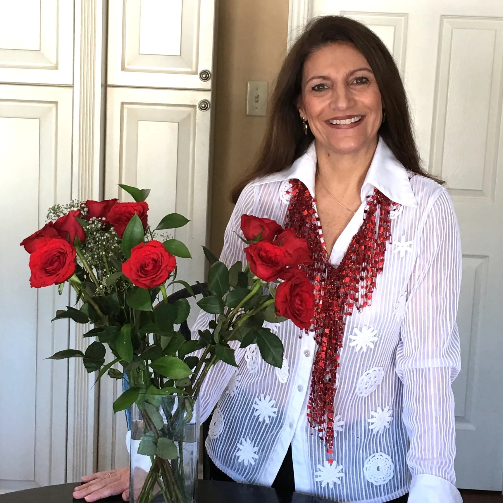 Canada Red Scarf Necklace