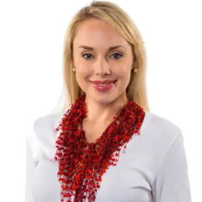 Canada Red Scarf Necklace