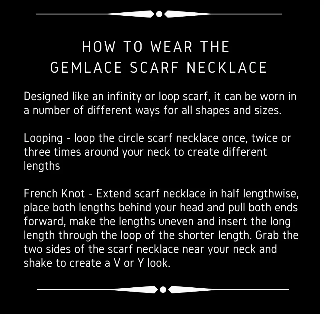 Canada Red Scarf Necklace