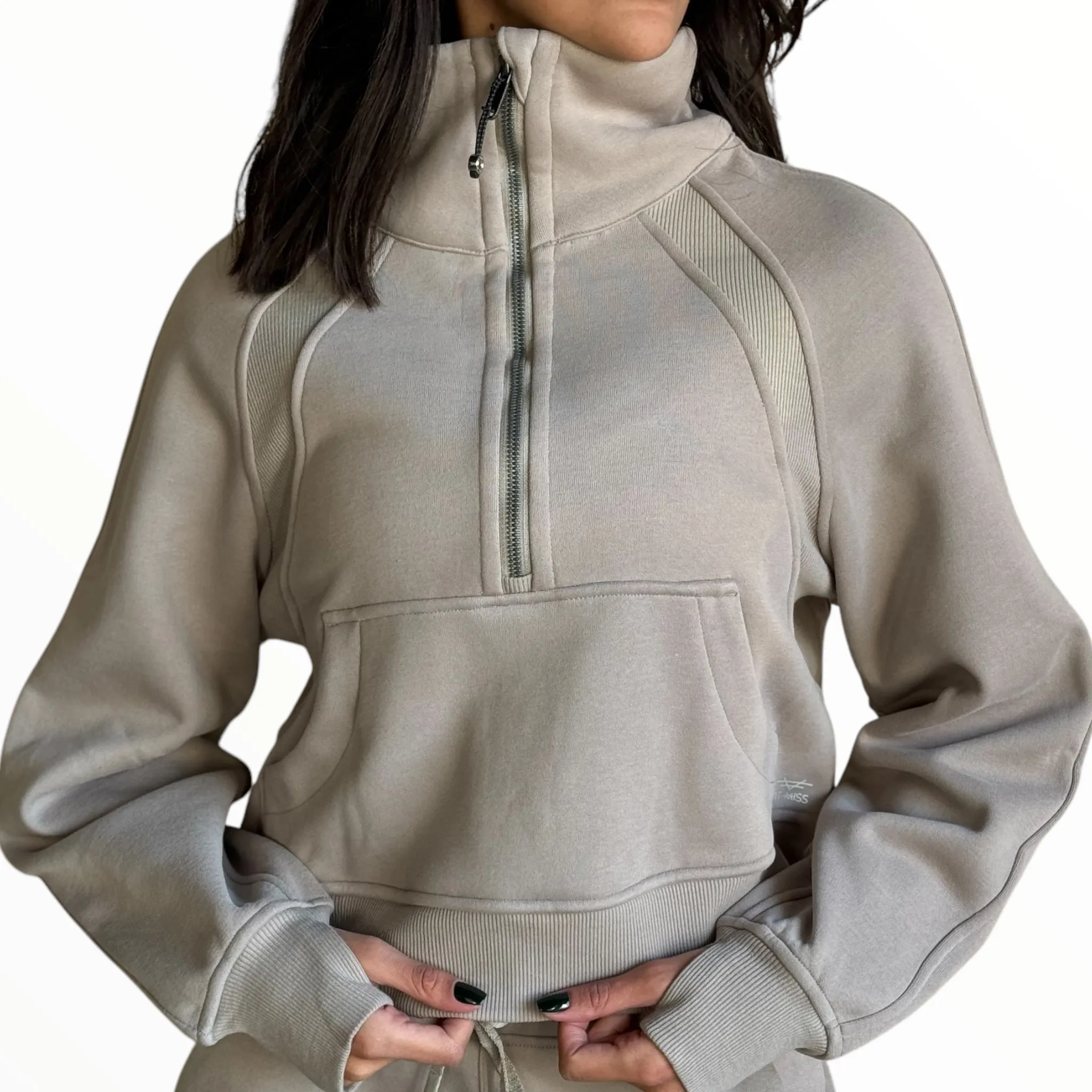 Comfy Edge Fleece Set - Harbor Grey