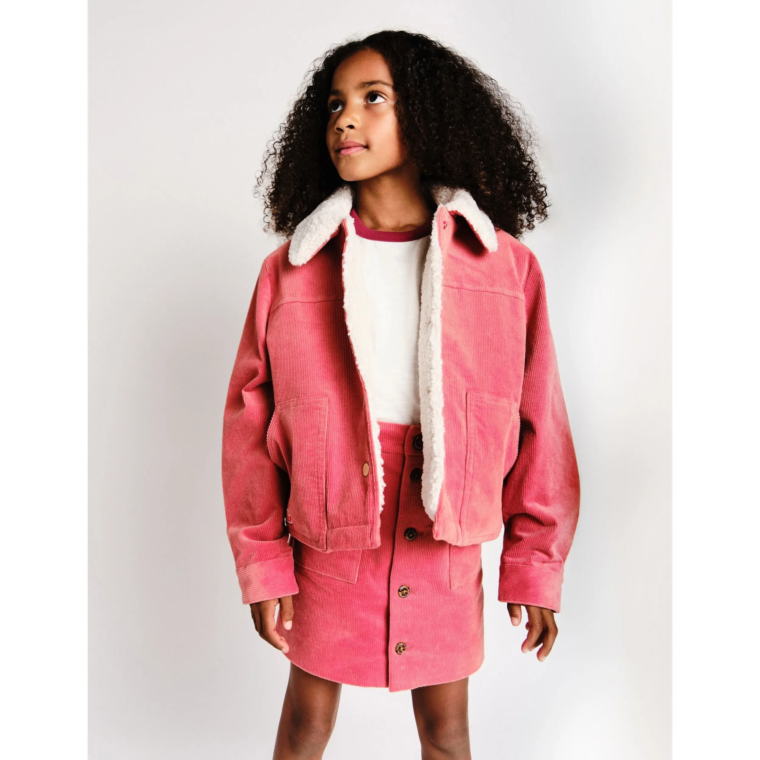 Corduroy Jacket With Sherpa Lining