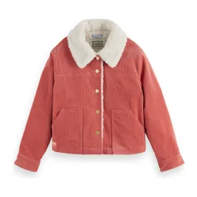 Corduroy Jacket With Sherpa Lining
