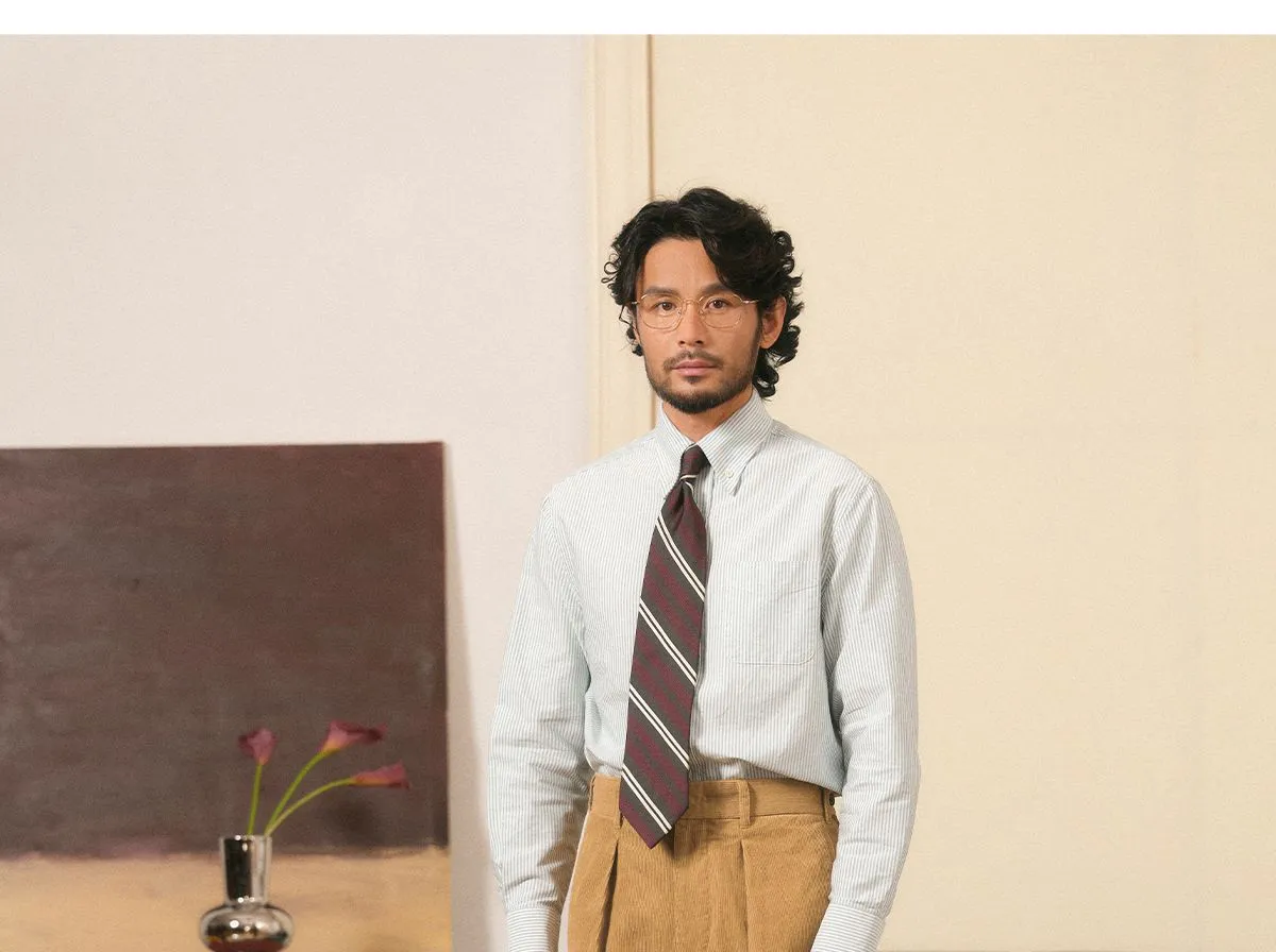 Corduroy Pleated Trousers