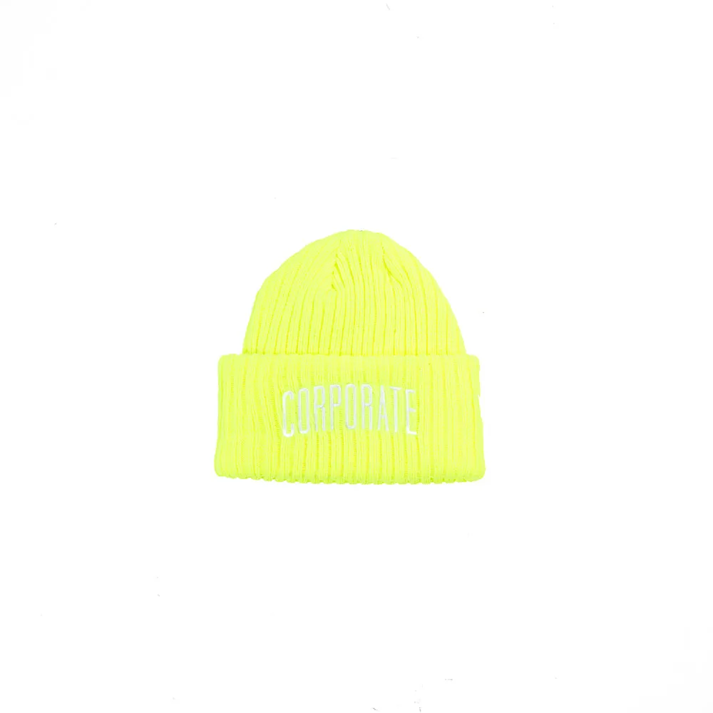 Corporate Arch Logo Beanie (Lime)