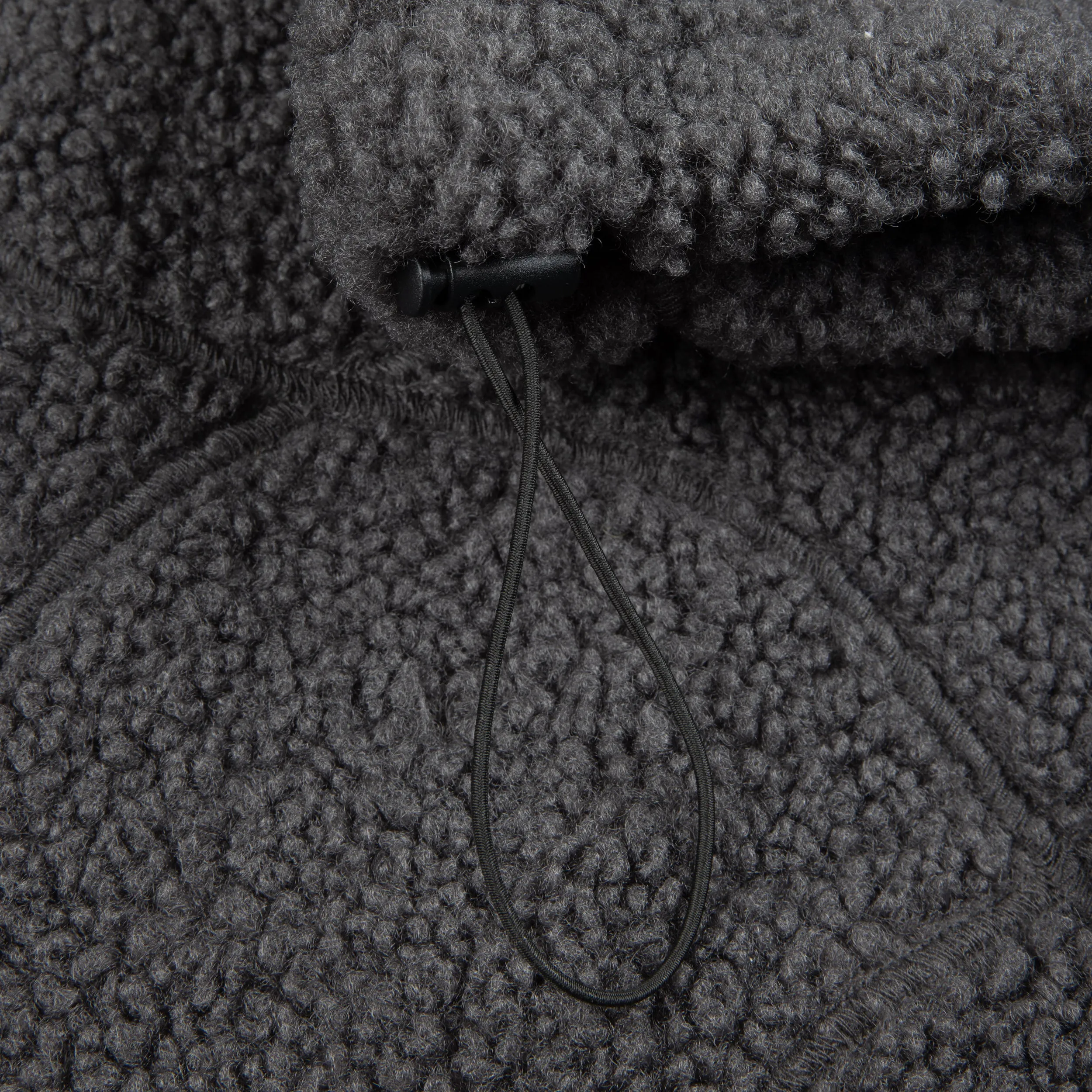 Coverstich Sherpa Fleece - Charcoal