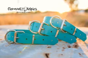 Dog Collar PVC 32mm x 55cm - Teal