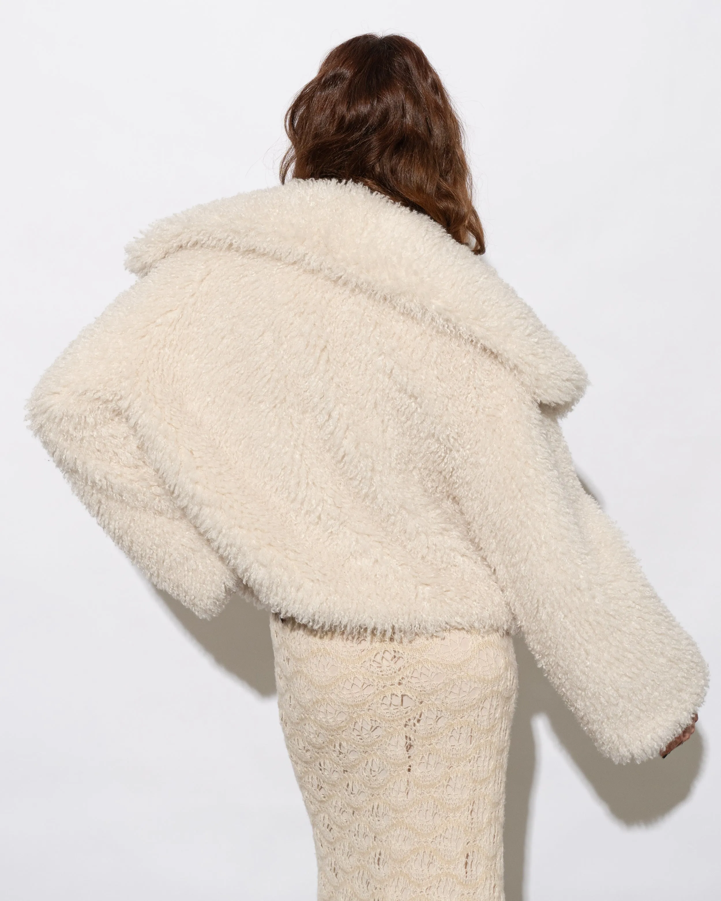Esmé Shaggy Coat in Chiffon