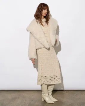 Esmé Shaggy Coat in Chiffon
