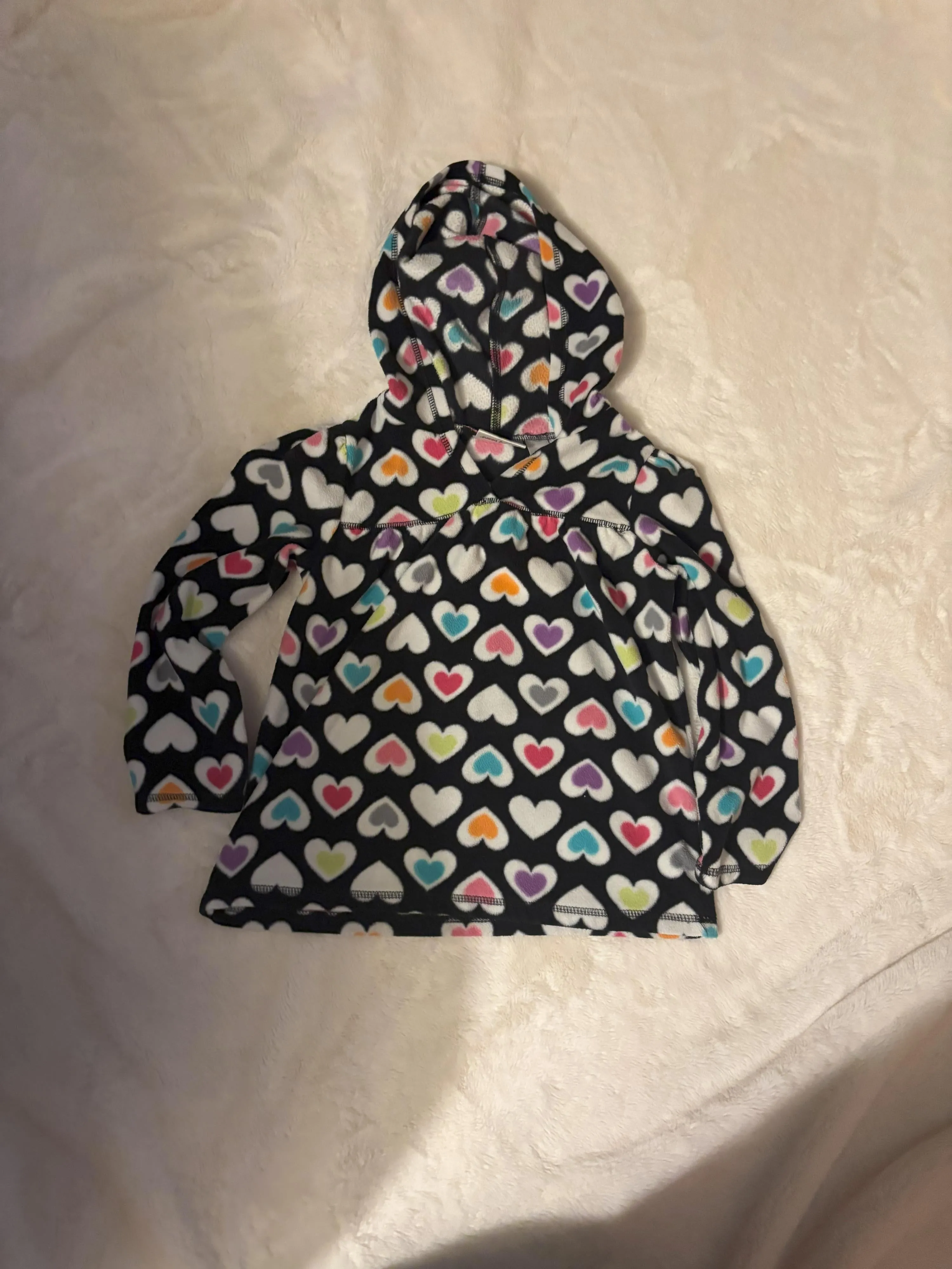 Fleece Heart Jacket  - size Kids Clothing:     5 & 5T