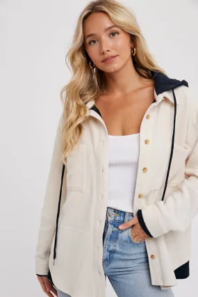 Fleece Hooded Shacket