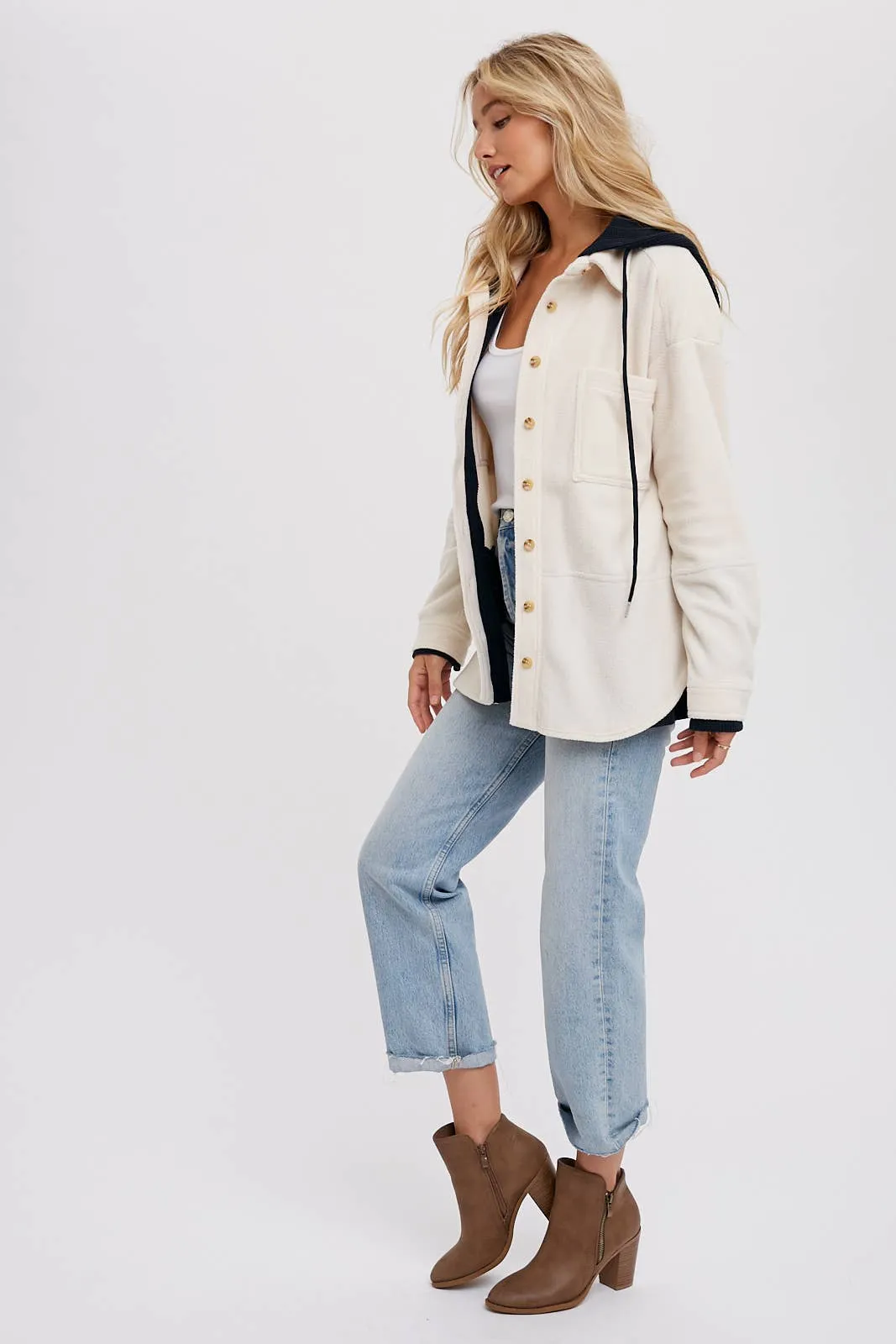 Fleece Hooded Shacket