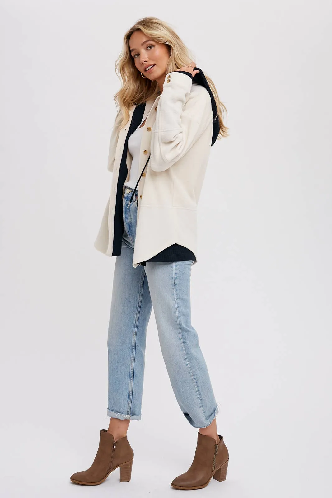 Fleece Hooded Shacket