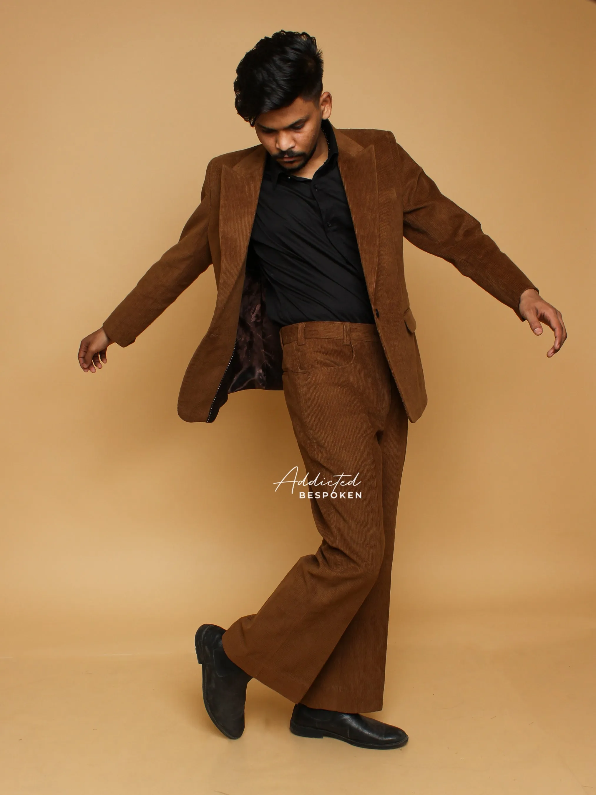 Formal Corduroy Pocket Pantsuit
