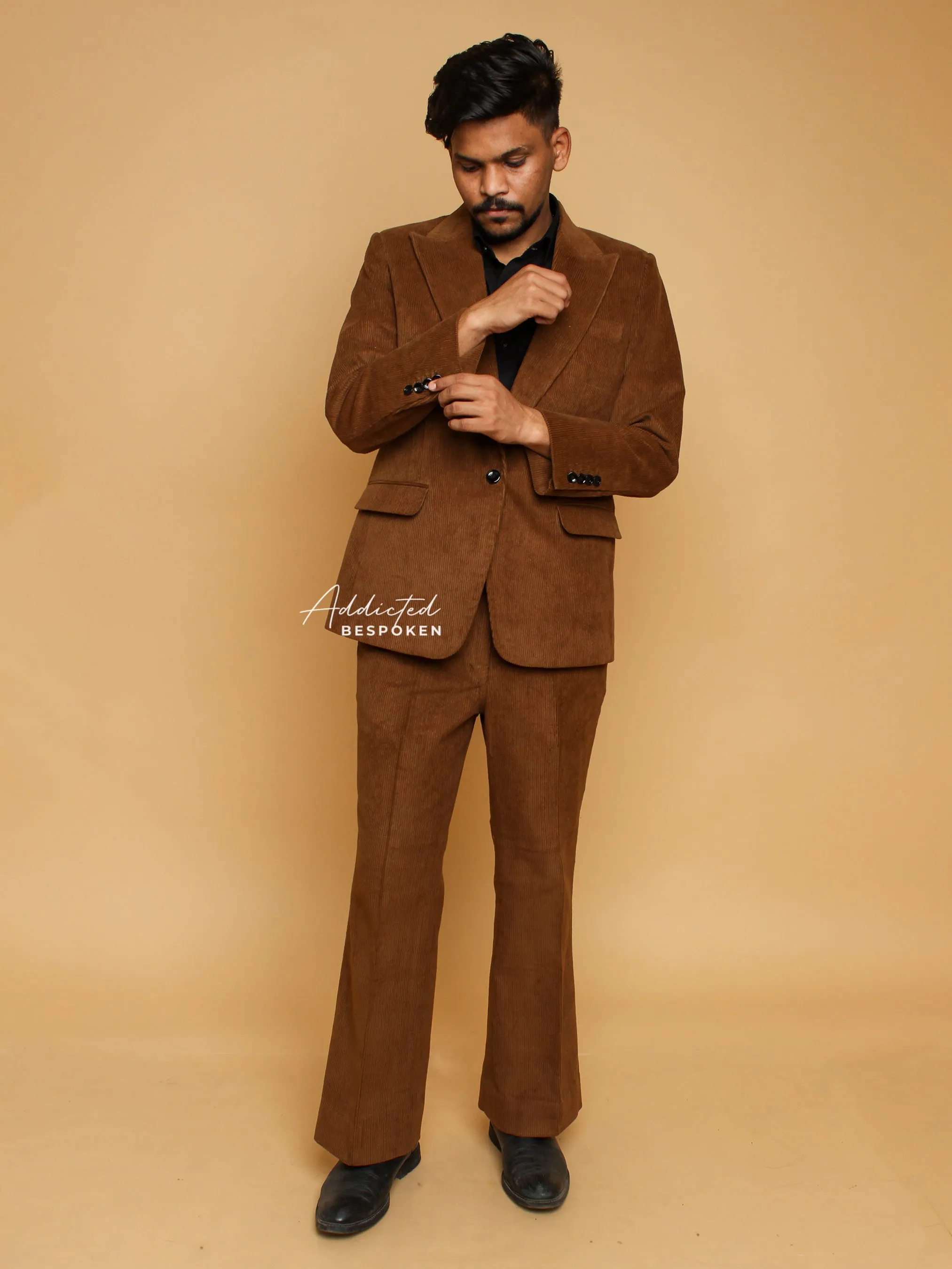 Formal Corduroy Pocket Pantsuit