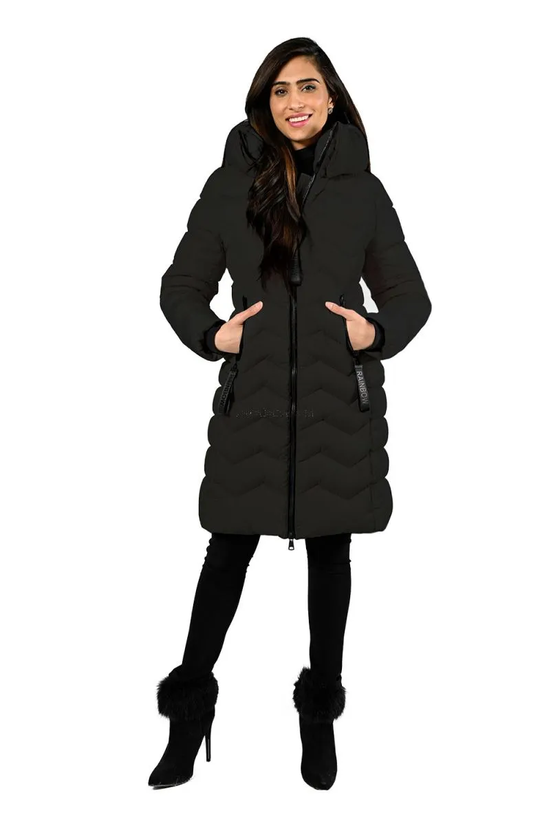 Frank Lyman Black Woven Coat # 224513U
