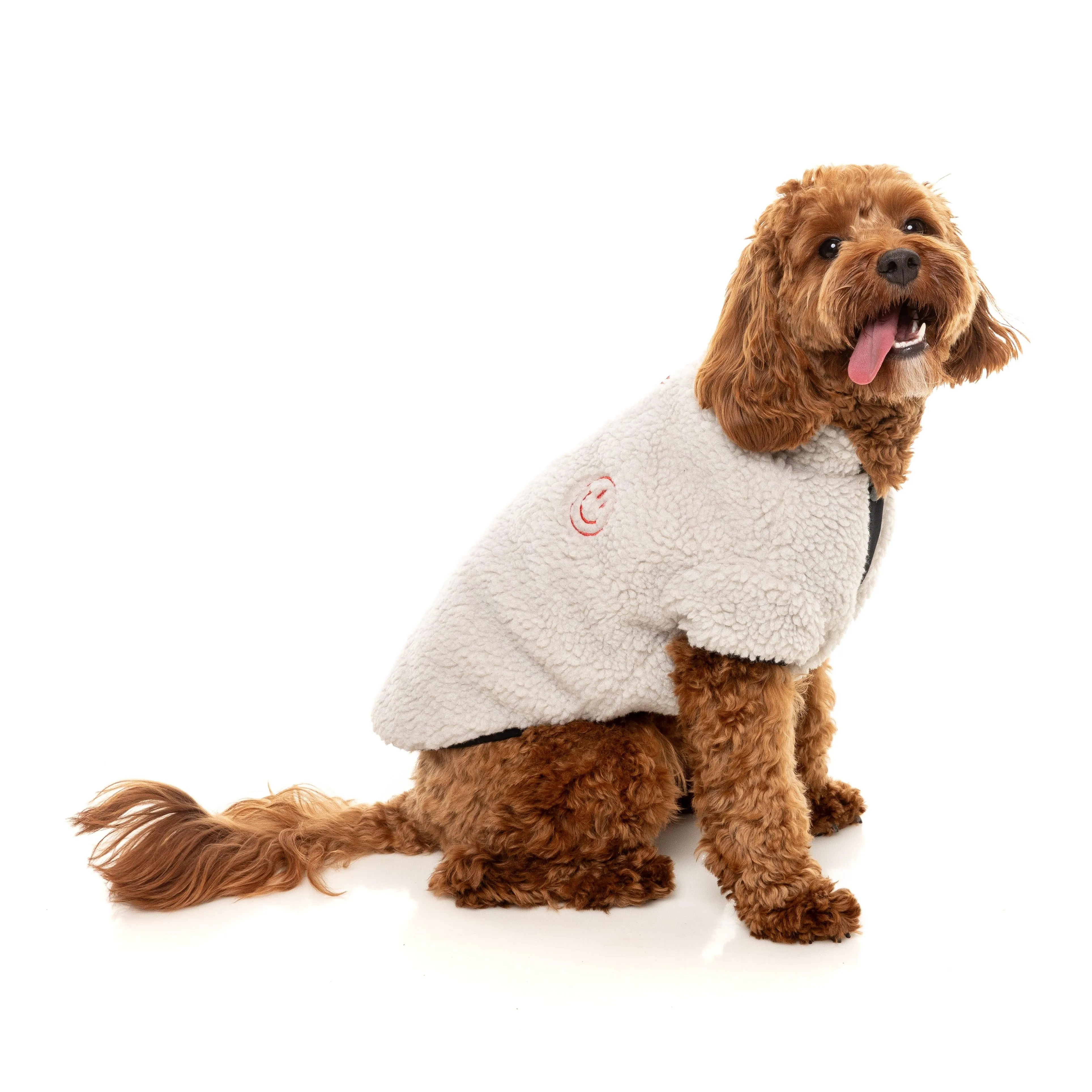 FuzzYard Dog Apparel Jacket Basecamp Stone Size 7