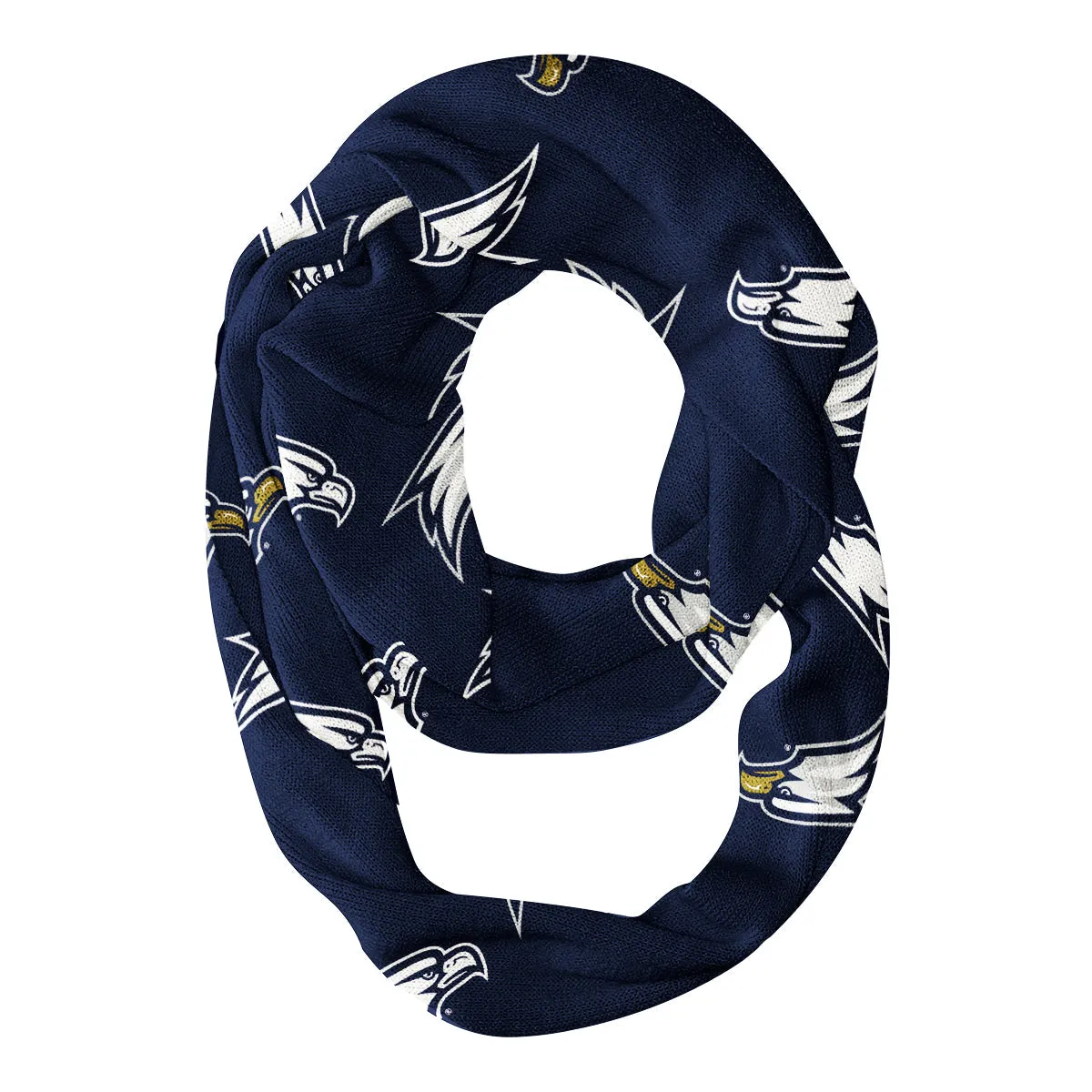 Georgia Southern All Over Logo Blue Infinity Scarf by Vive La Fete