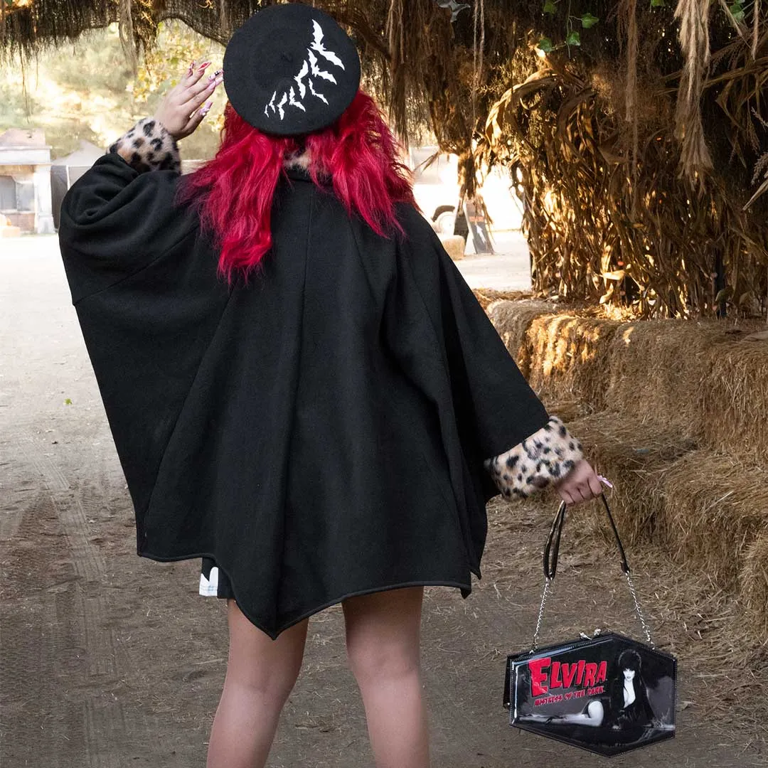Glamour Ghoul Web Cape Leo Fur