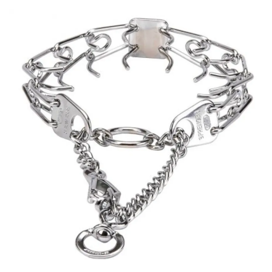 Herm Sprenger Quick Release Prong Collar with Scissor Snap - Chrome