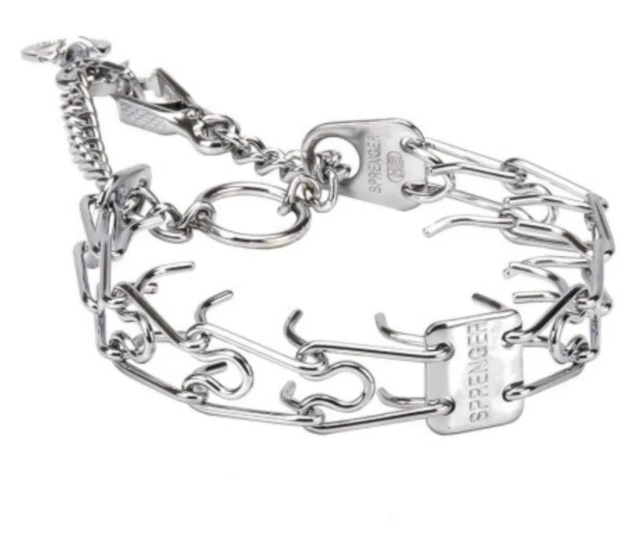 Herm Sprenger Quick Release Prong Collar with Scissor Snap - Chrome