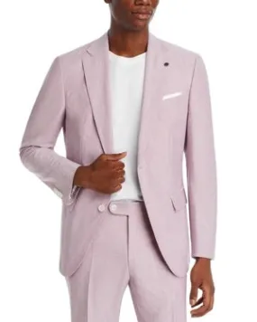 Hugo Boss Mens Hutson Mélange Cotton & Wool Blend Sport Coat 44R Pink Blazer