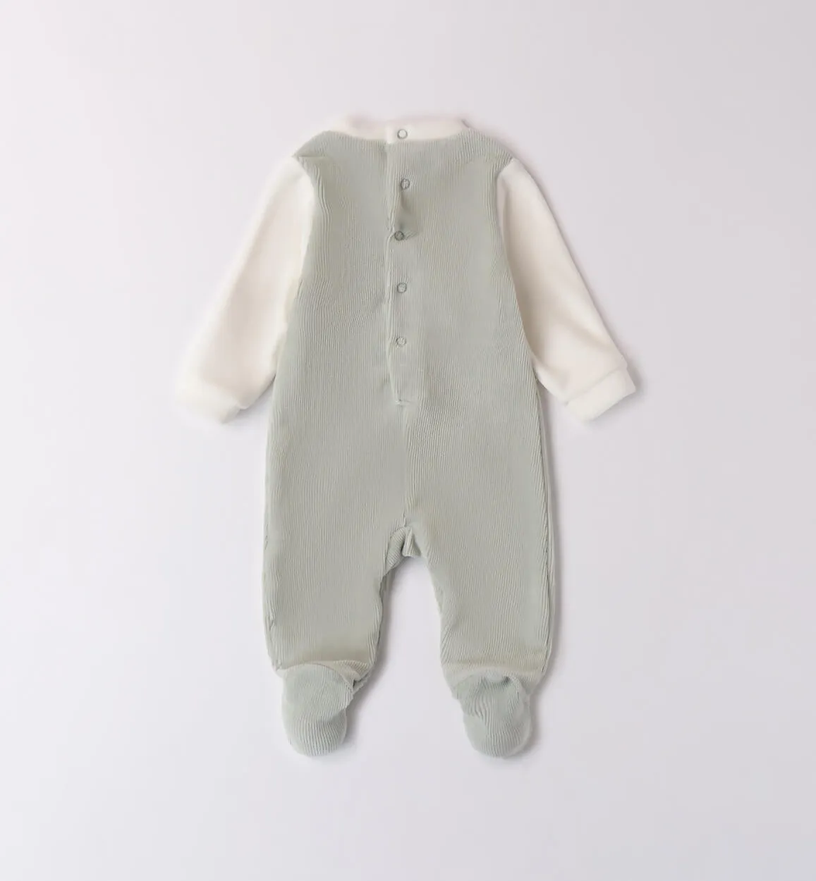 iDO - Cream and Sage green velour all in one