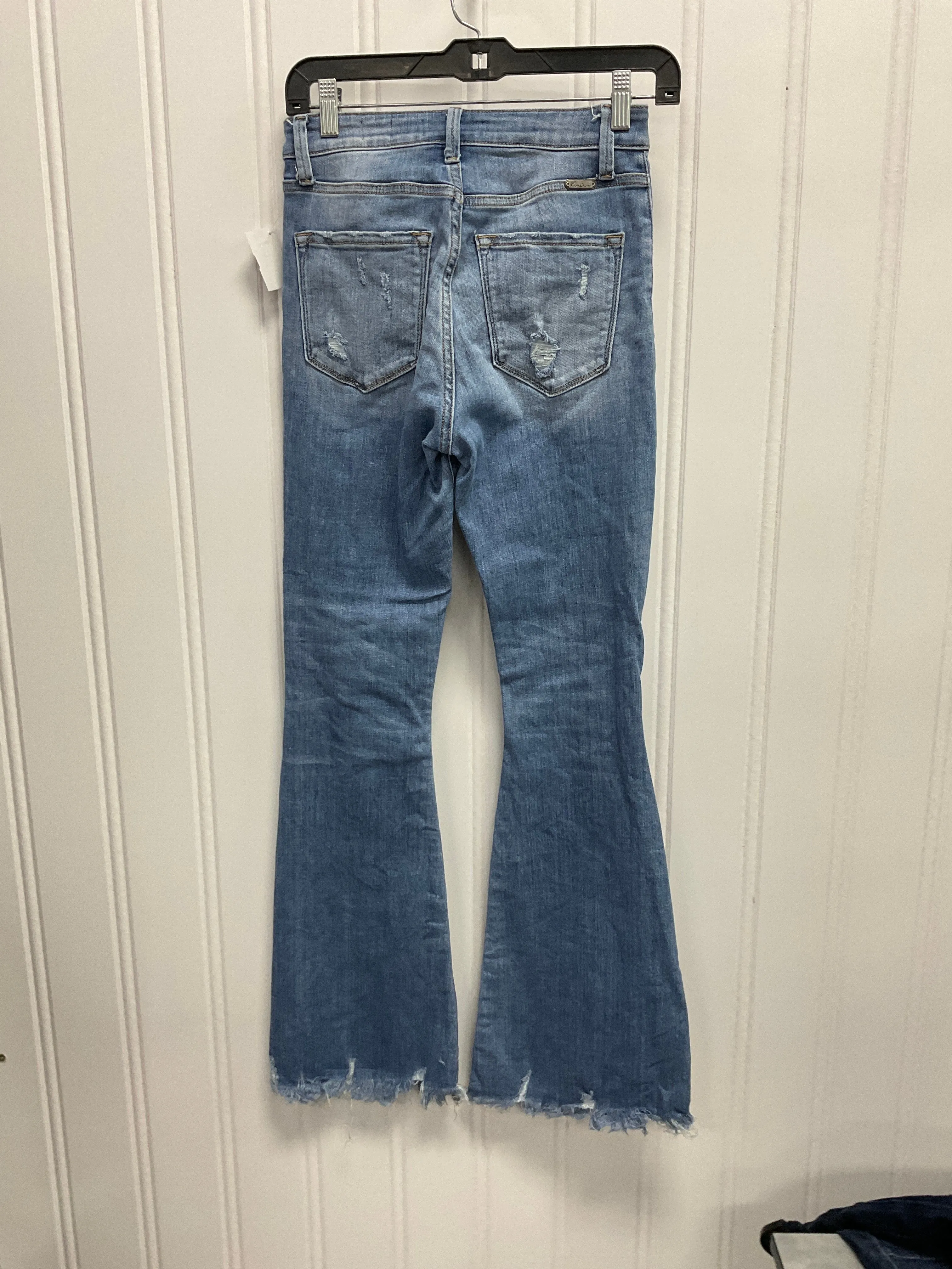 Jeans Flared By Kancan In Blue Denim, Size:0