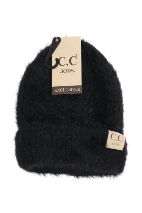 KIDS FUZZY SOLID BEANIE