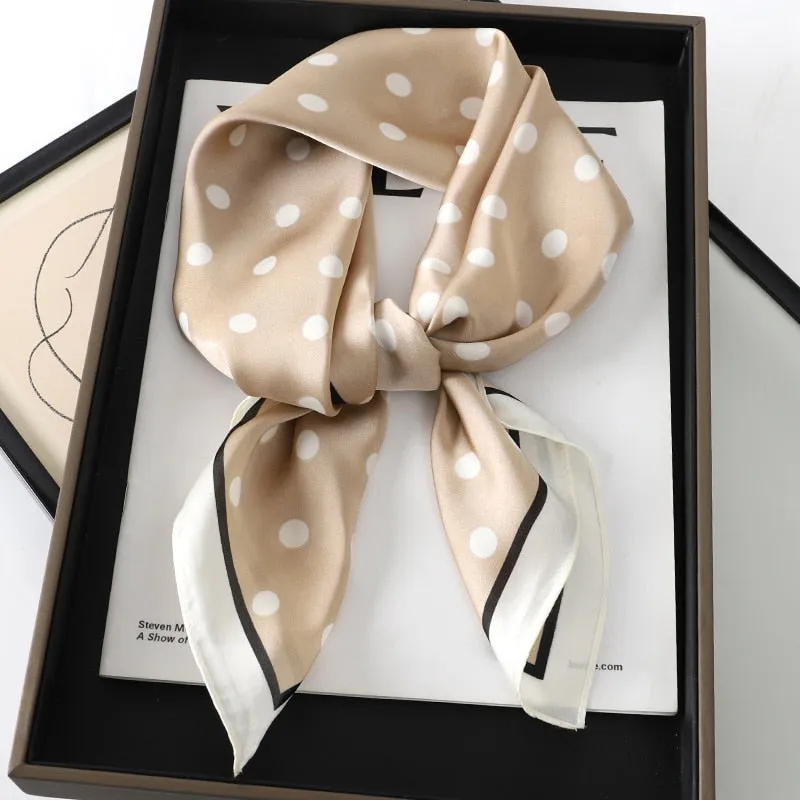 Lady Glams Silk Square Women Neck Scarves - Bandana