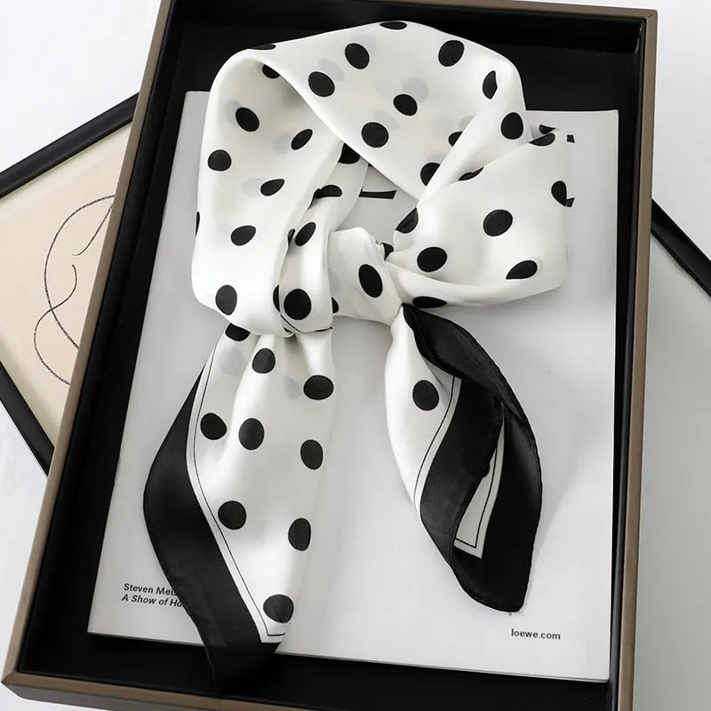 Lady Glams Silk Square Women Neck Scarves - Bandana