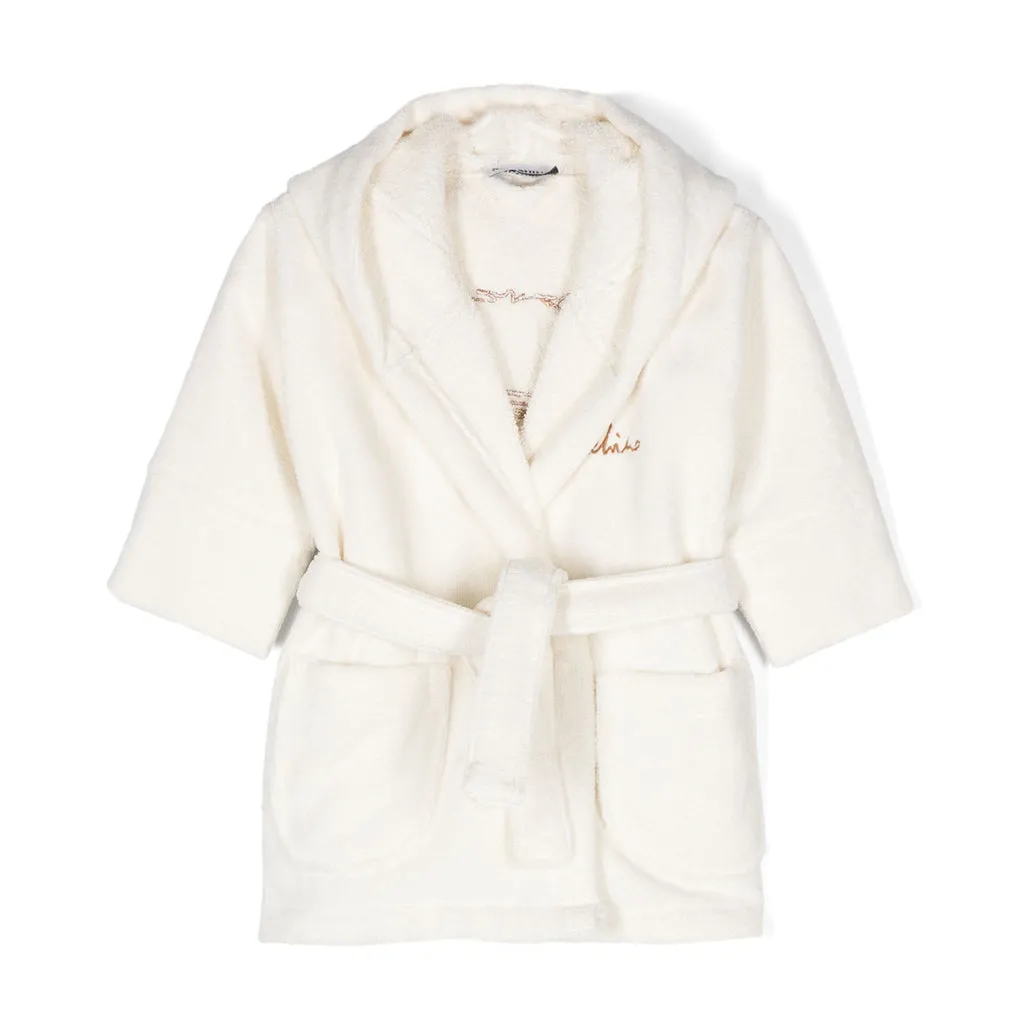 Moschino Kids Bear Graphic Bathrobe