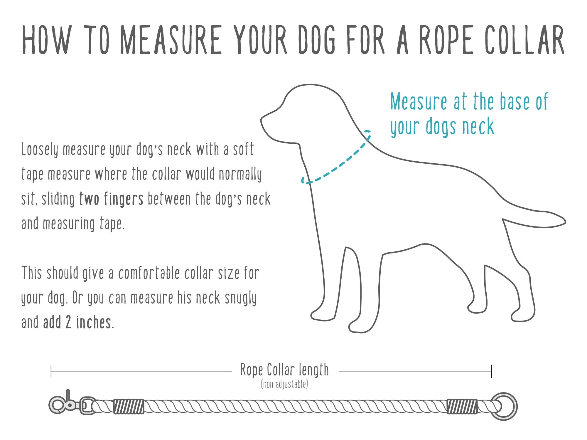Natural Cotton Rope Dog ID Collar