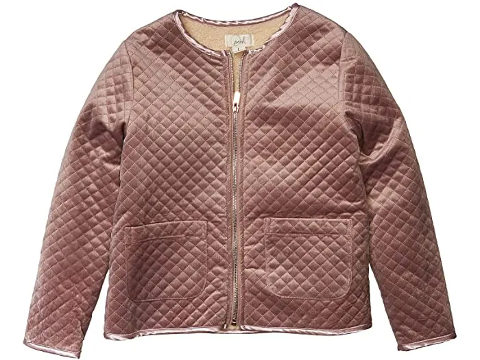 New Nordstrom Kids Girls PEEK KENDALL NORTH STAR JACKET in Blush, Sz XL (12) Retails $100 