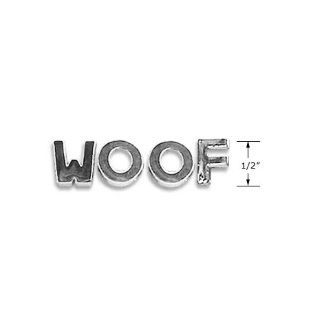 Pet Dog Collar Mirror Finish Dog Collar Letter Slides