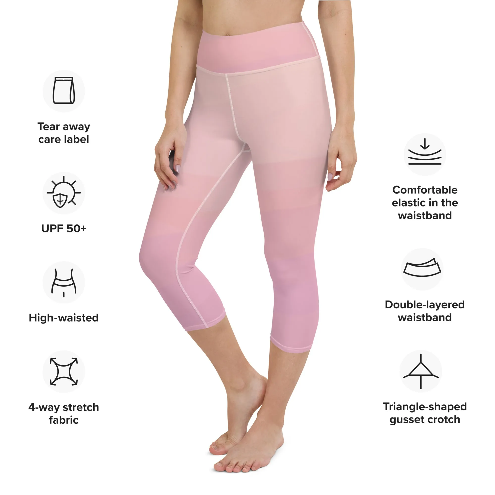 Pink Passion Yoga Capri Leggings | Fitness Capri Leggings, lioness-love