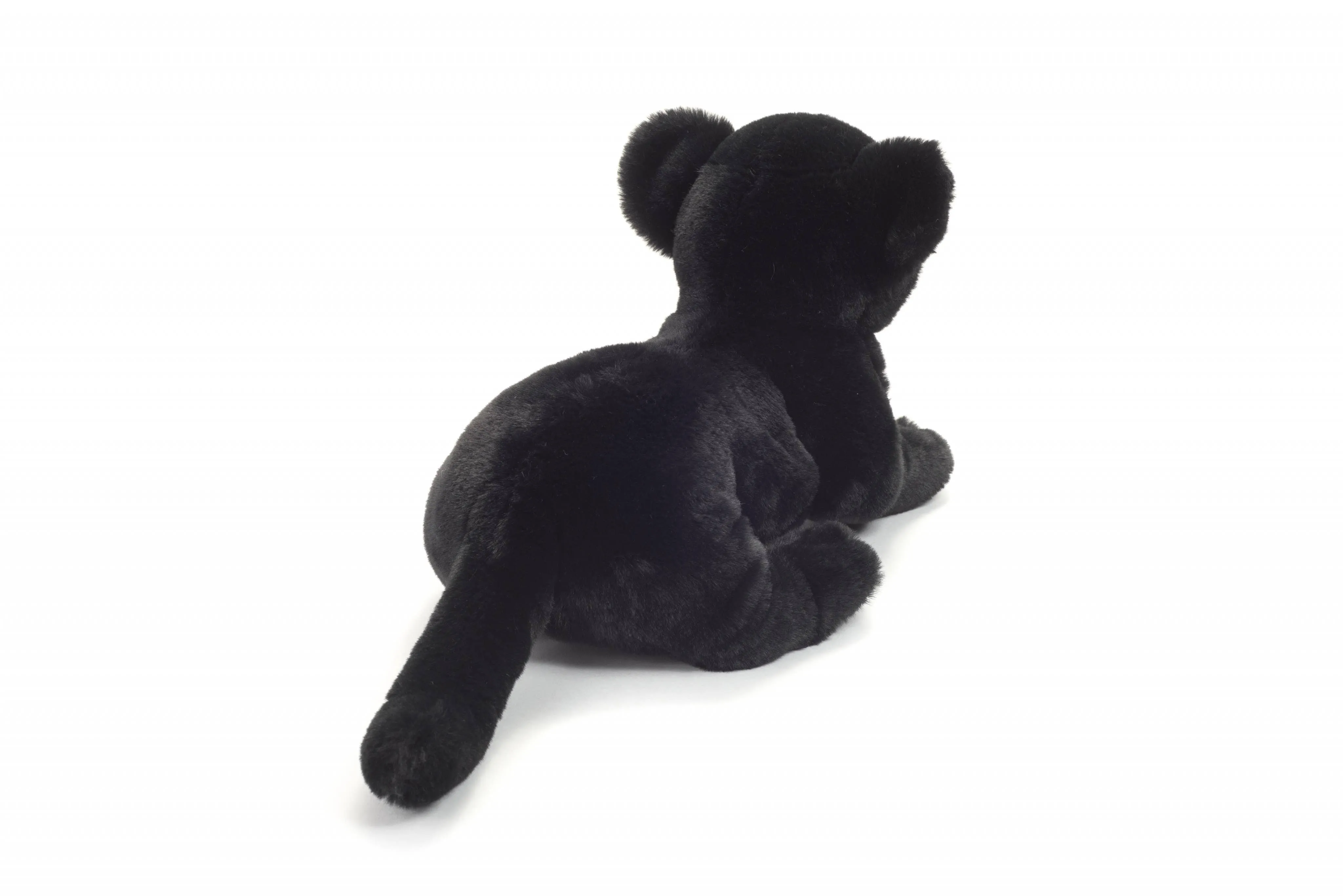 Plush Black Panther Baby-Lying - plush soft toy by Teddy Hermann