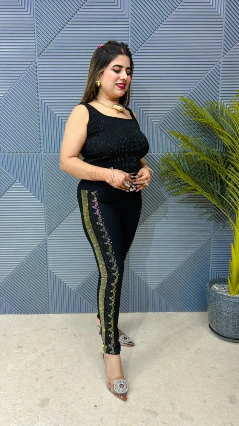 Premium Imported Swarovski Leggings GGR700