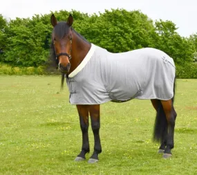 Rhinegold Show Fleece With Fur Collar - Grey