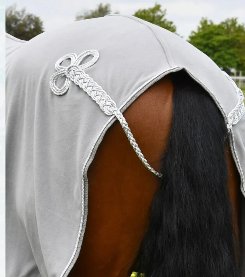Rhinegold Show Fleece With Fur Collar - Grey